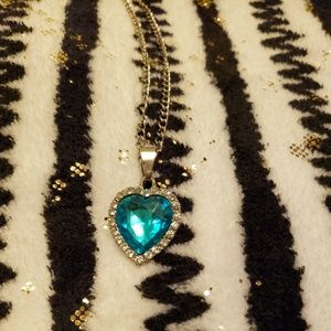 Blue Heart Necklace